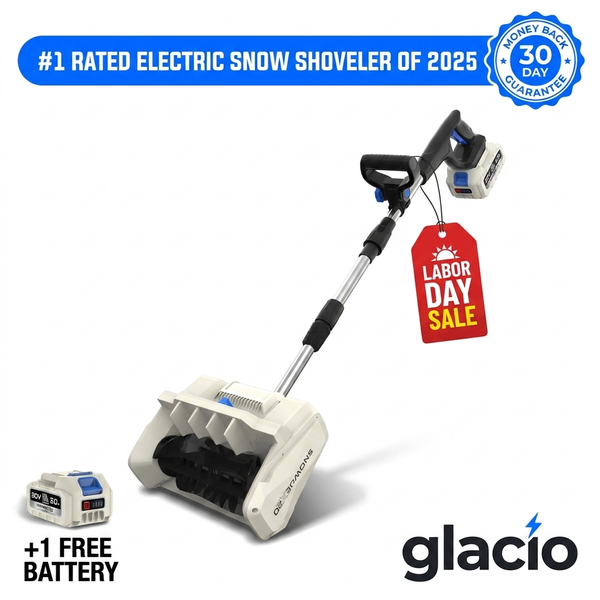 Glacio cordless 20V snow shovel kit