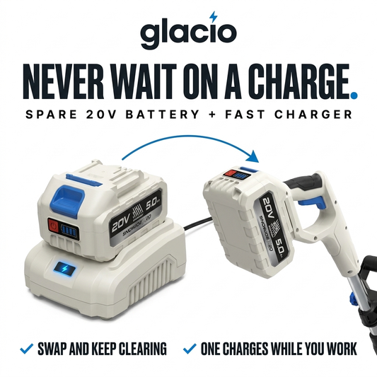 Glacio™ - 2 Pack 20V Battery + Fast Charger