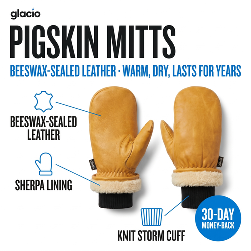 Glacio™ PigSkin Mitts