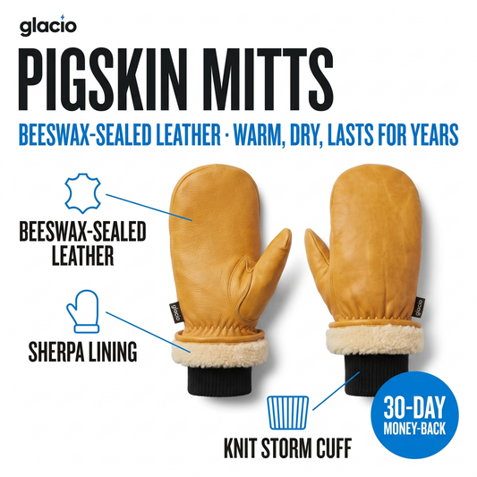 Glacio™ PigSkin Mitts